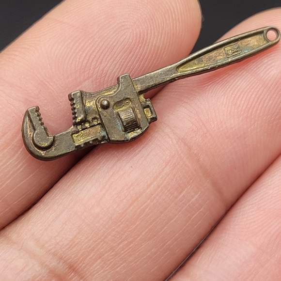 Other - Vintage Brass Miniature Wrench Charm